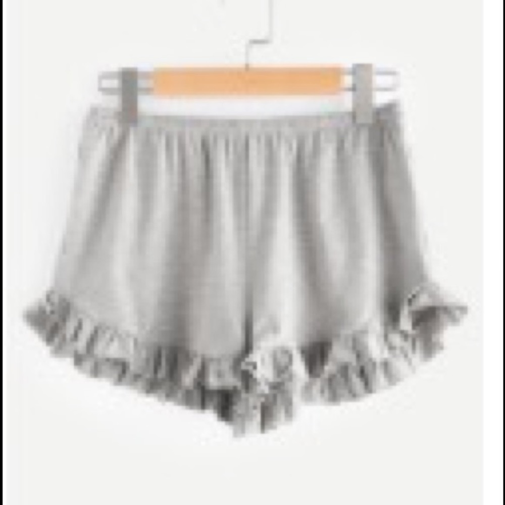 Grey flowy shorts